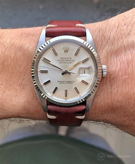 rolex 36mm white leather band buy|vintage rolex leather watch bands.